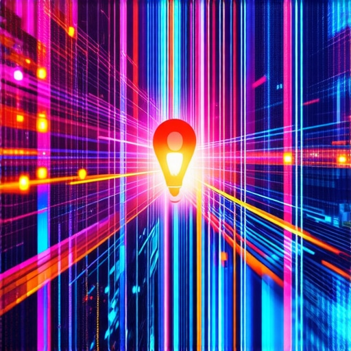 AI analyzing Google Maps algorithm with data visualization in Washington DC