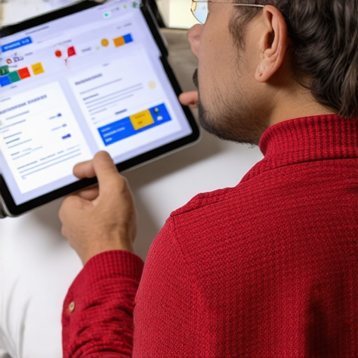 Expert analyzing local SEO strategies on a tablet in Washington DC