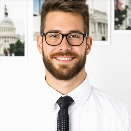 Propietario de negocio ajustando perfil de Google My Business en Washington DC