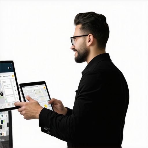 Propietario actualizando perfil en Google Maps con fotos y datos en Washington DC