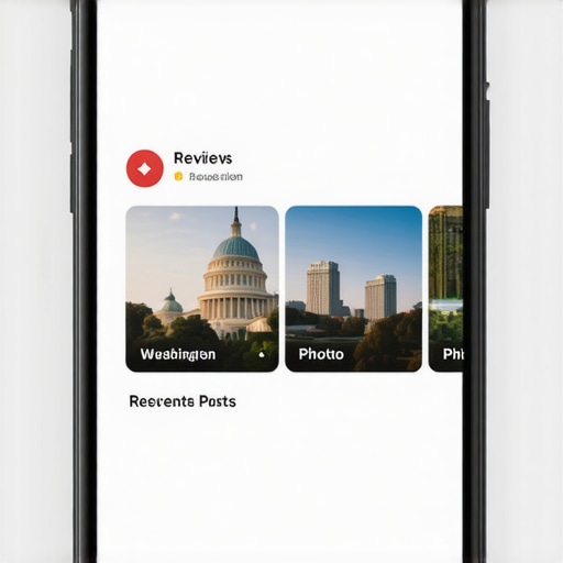 Perfil de Google My Business optimizado en Washington DC con reseñas y fotos