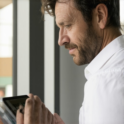 Persona revisando datos de SEO local en Google Maps en un entorno moderno