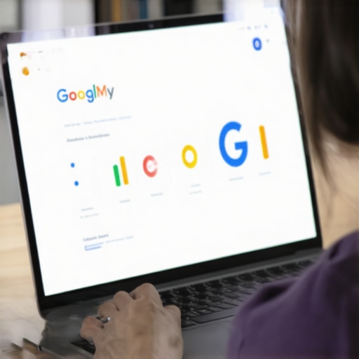 Persona optimizando perfil de Google My Business en Washington DC