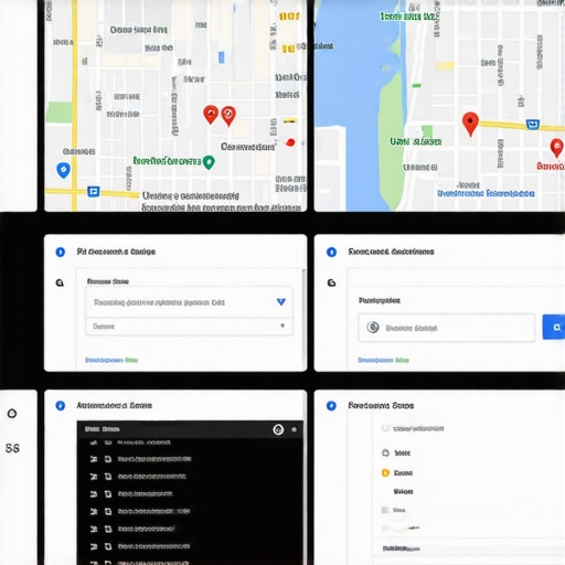 Pantalla mostrando métricas y alertas de Google Maps para gestión de SEO en DC