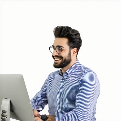 Persona ajustando perfil en GMB en Washington DC