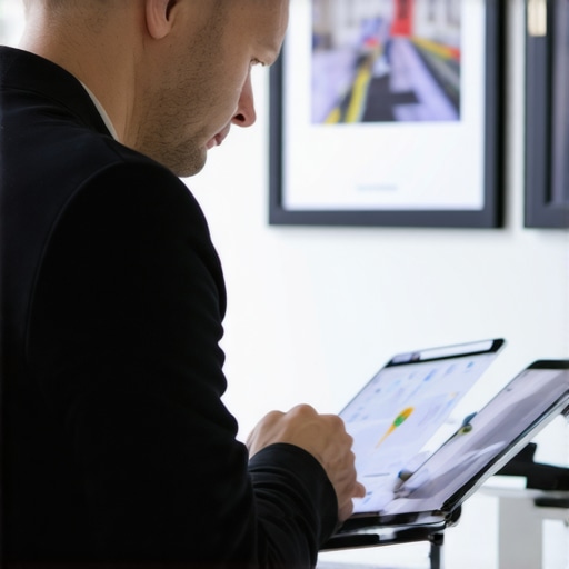 Persona mejorando su perfil de negocio en Google Maps en Washington