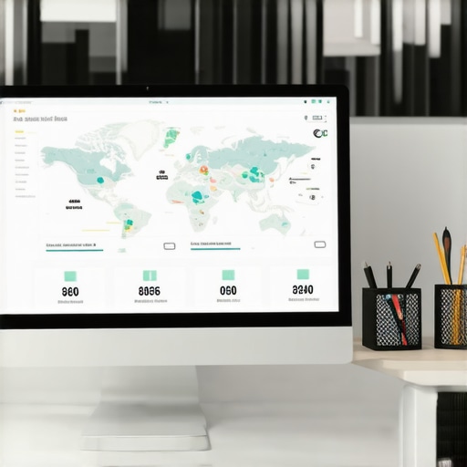 Pantalla de ordenador mostrando datos de optimización y análisis de Google Maps