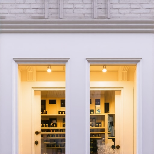 Fachada moderna y atractiva de un negocio en Washington DC