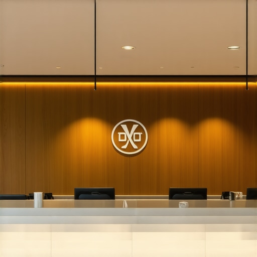 Modern business interior showcasing professional environment