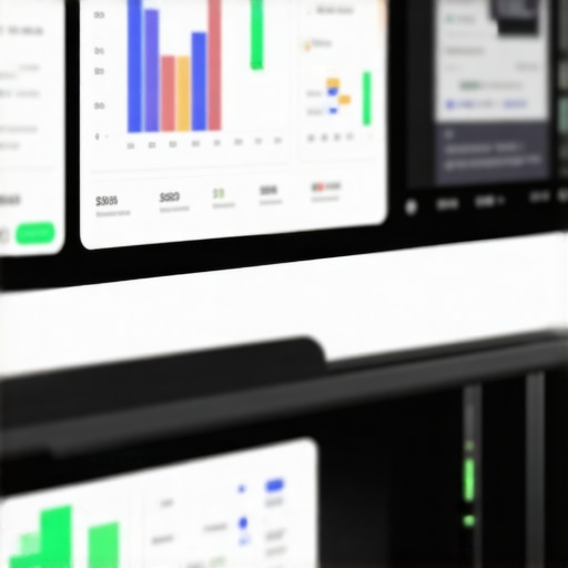 Person analyzing local SEO data on a computer screen.