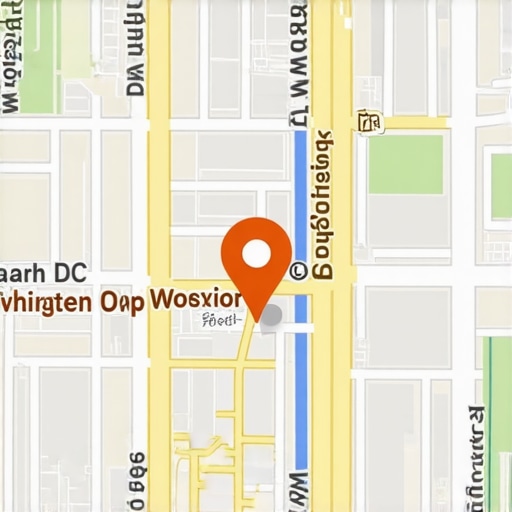 Detalle de perfil de negocio en Google Maps con elementos de proximidad resaltados